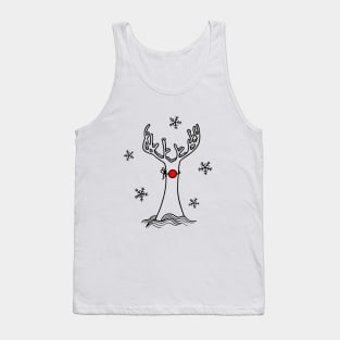 Alternative christmas tree (black lines) Tank Top